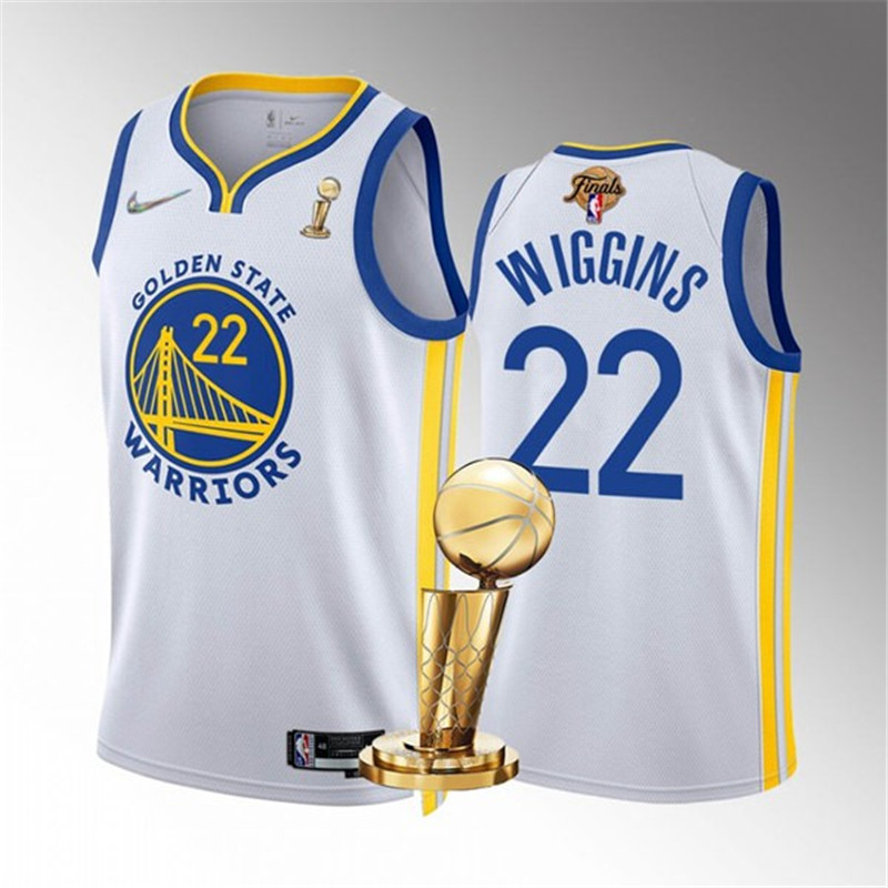 Warriors 22 Andrew Wiggins White Nike 2022 Finals Champions Swingman Jersey