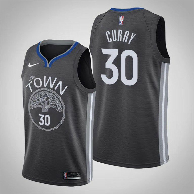 Warriors 30 Stephen Curry Black 2019 20 City Edition Nike Swingman Jersey