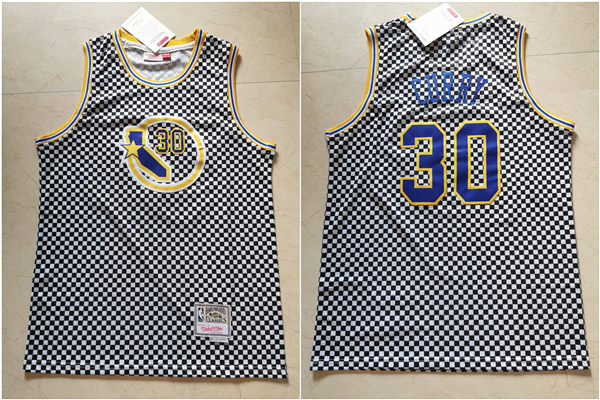 Warriors 30 Stephen Curry White Hardwood Classics Jersey