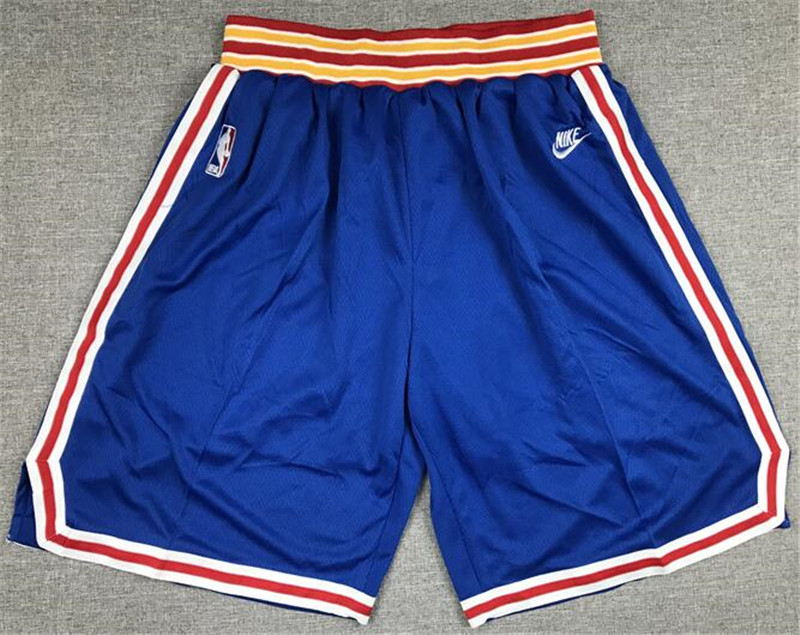 Warriors Blue Nike Diamond 75th Anniversary City Edition Swingman Shorts