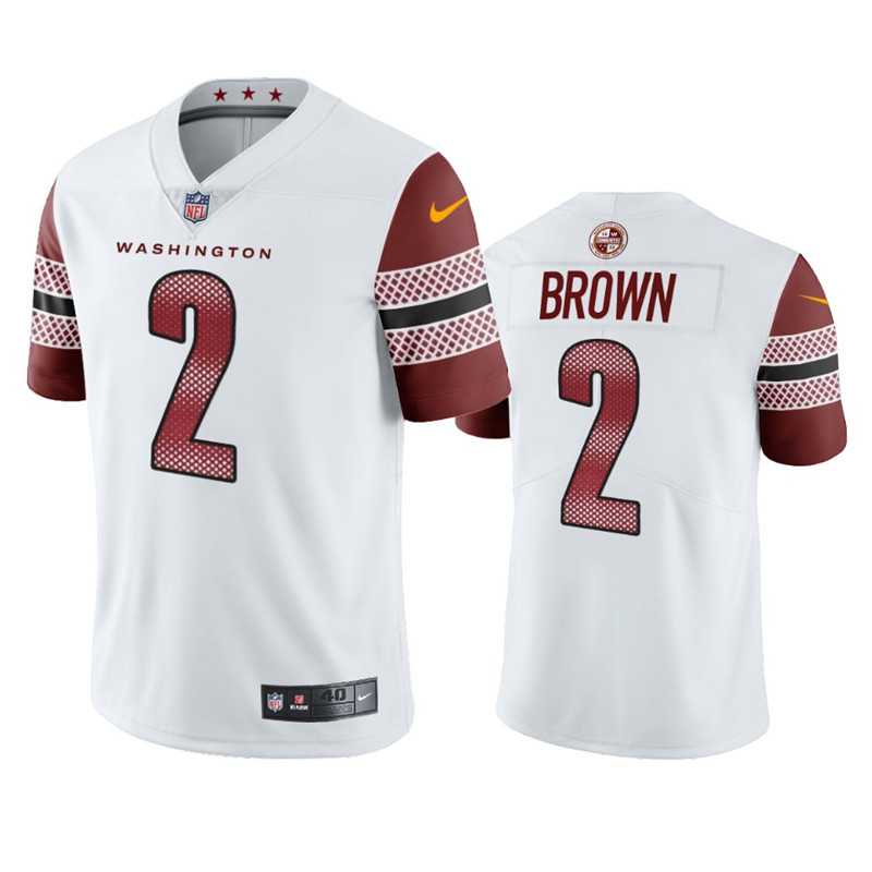 Washington Commanders 2 Dyami Brown White 90th Anniversary Vapor Limited Jersey