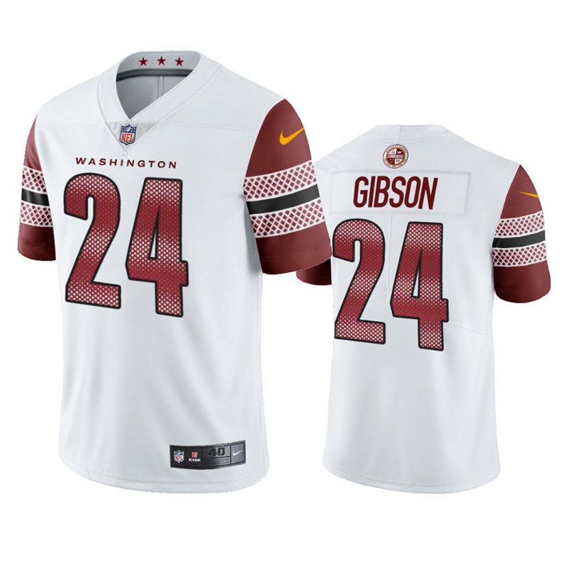 Washington Commanders 24 Antonio Gibson White 90th Anniversary Vapor Limited Jersey