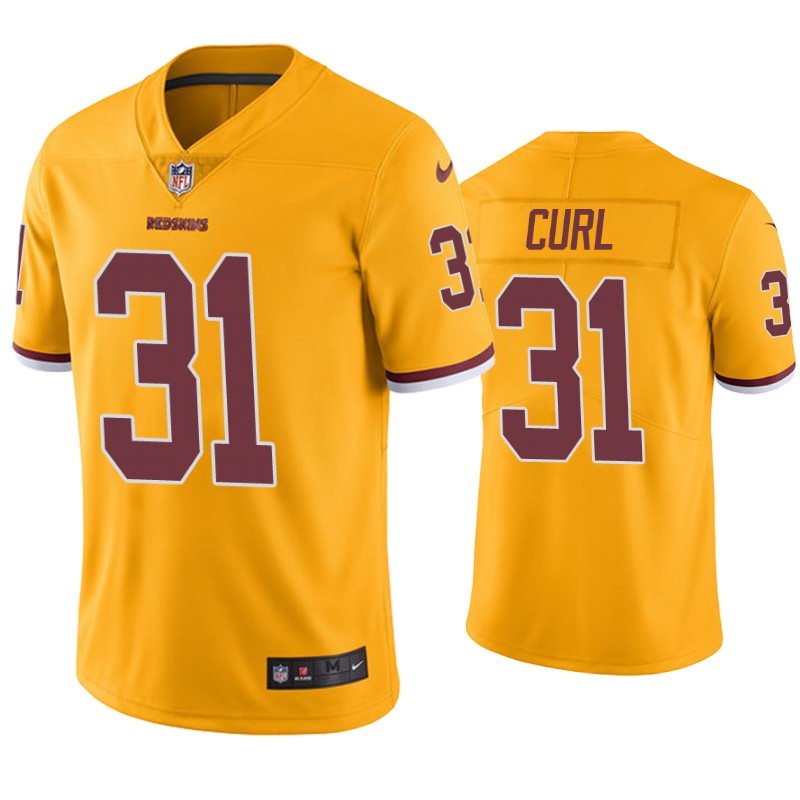 Washington Redskins 31 Kamren Curl Gold Jersey