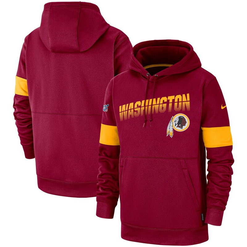 Washington Redskins Nike Sideline Team Logo Performance Pullover Hoodie Burgundy