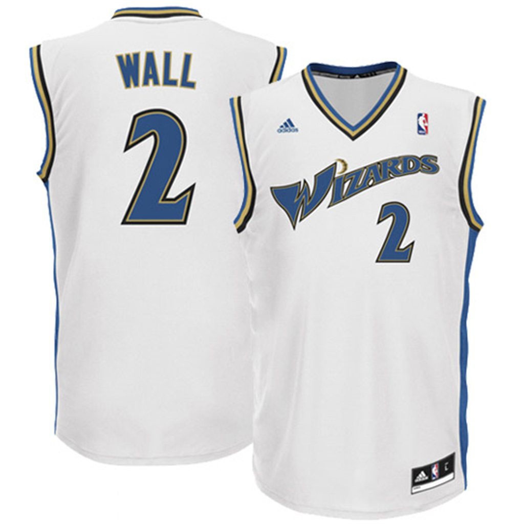 Washington Wizards 2 John Wall Revolution 30 White Jersey