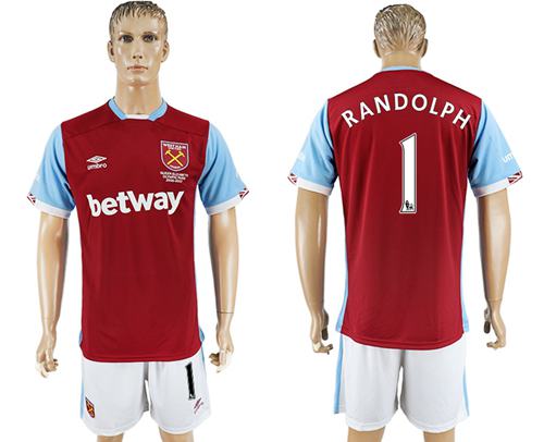 West Ham United 1 Randolph Home Soccer Club Jersey