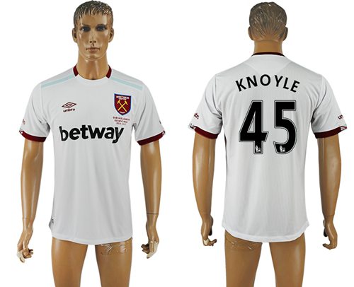 West Ham United 45 Knoyle Away Soccer Club Jersey