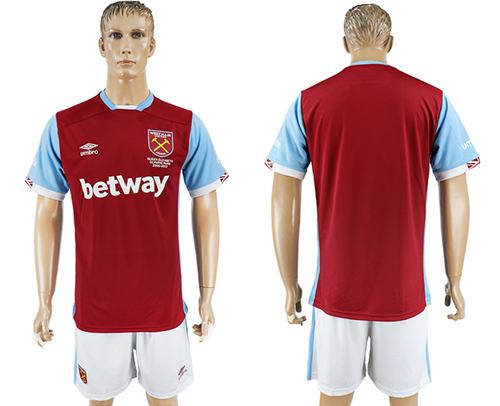 West Ham United Blank Home Soccer Club Jersey