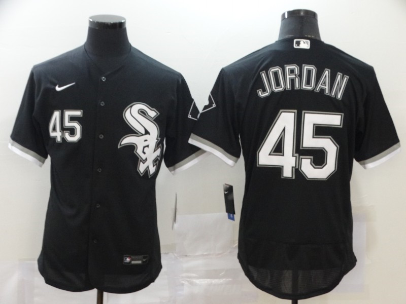 White Sox 45 Michael Jordan Black 2020 Nike Flexbase Jersey