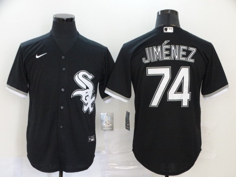 White Sox 74 Eloy Jimenez Black 2020 Nike Cool Base Jersey