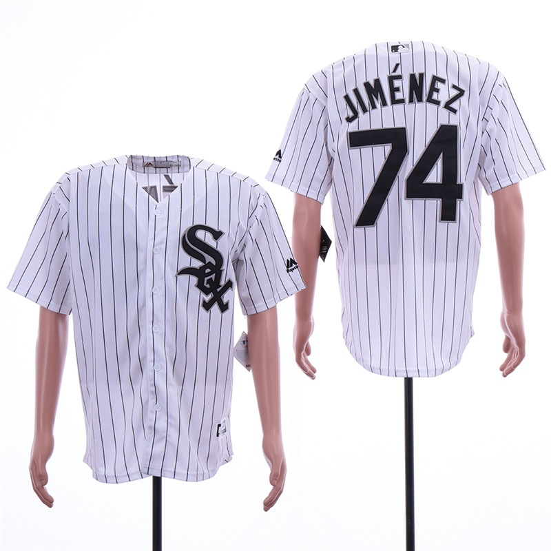 White Sox 74 Eloy Jimenez White Cool Base Jersey