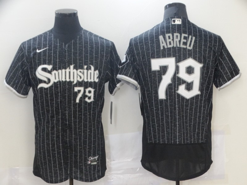 White Sox 79 Jose Abreu Black 2021 City Connect Flexbase Jersey