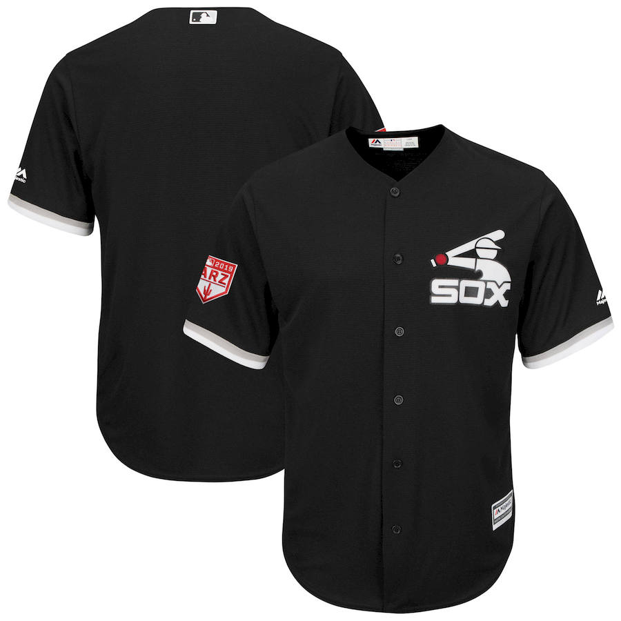 White Sox Black 2019 Spring Training Cool Base Jersey