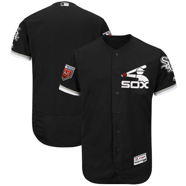 White Sox Blank Black 2018 Spring Training Flexbase Jersey