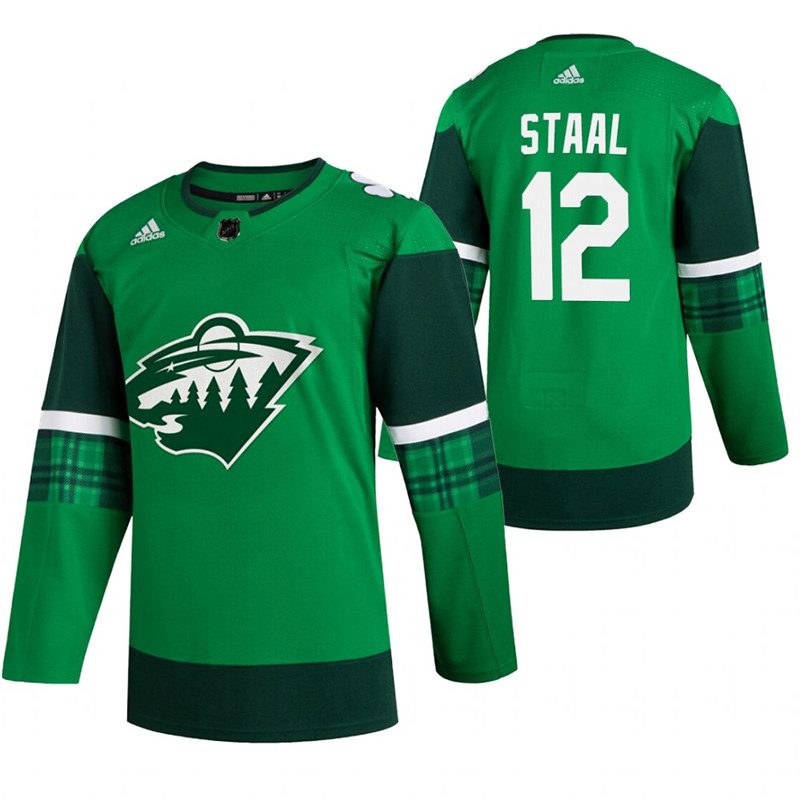 Wild 12 Eric Staal Green 2020 Adidas Jersey