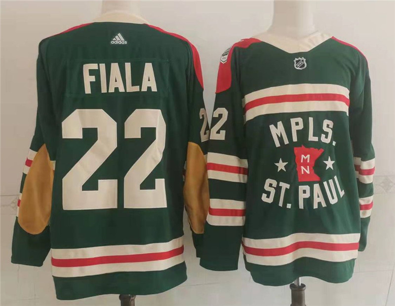 Wild 22 Kevin Fiala Green 2022 Winter Classic Adidas Jersey