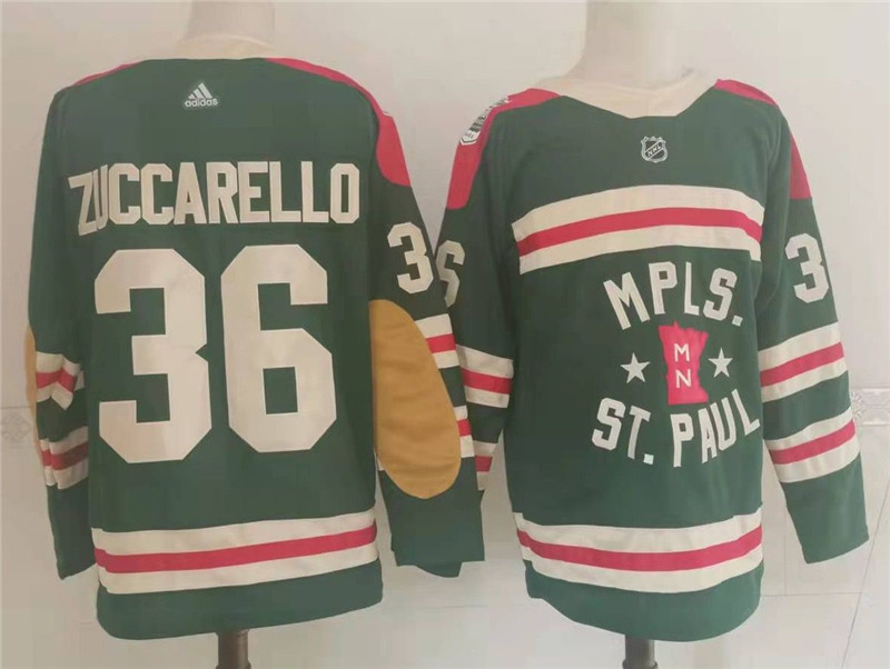 Wild 36 Mats Zuccarello Green 2022 Winter Classic Adidas Jersey