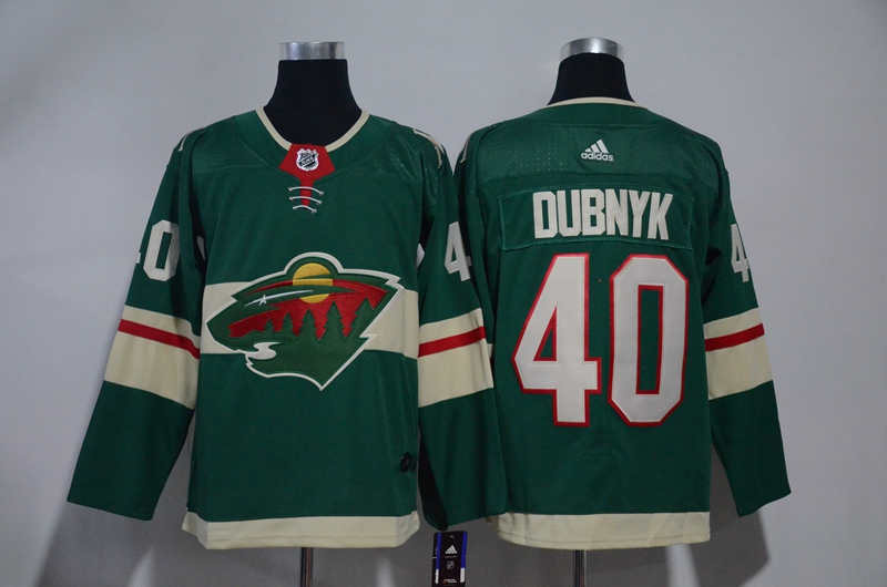 Wild 40 Devan Dubnyk Green  Jersey