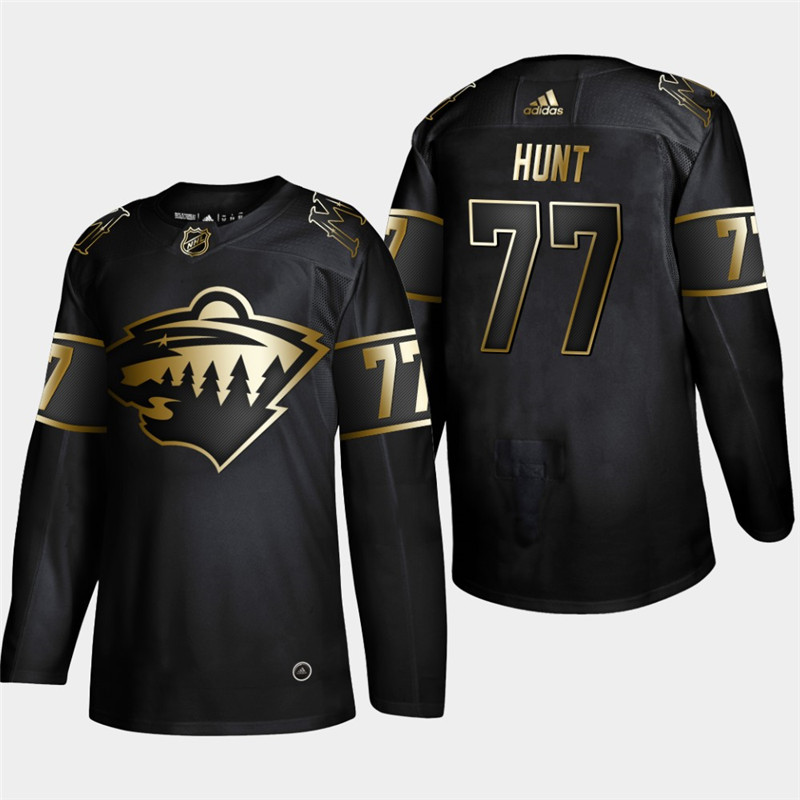 Wild 77 Brad Hunt Black Gold Adidas Jersey