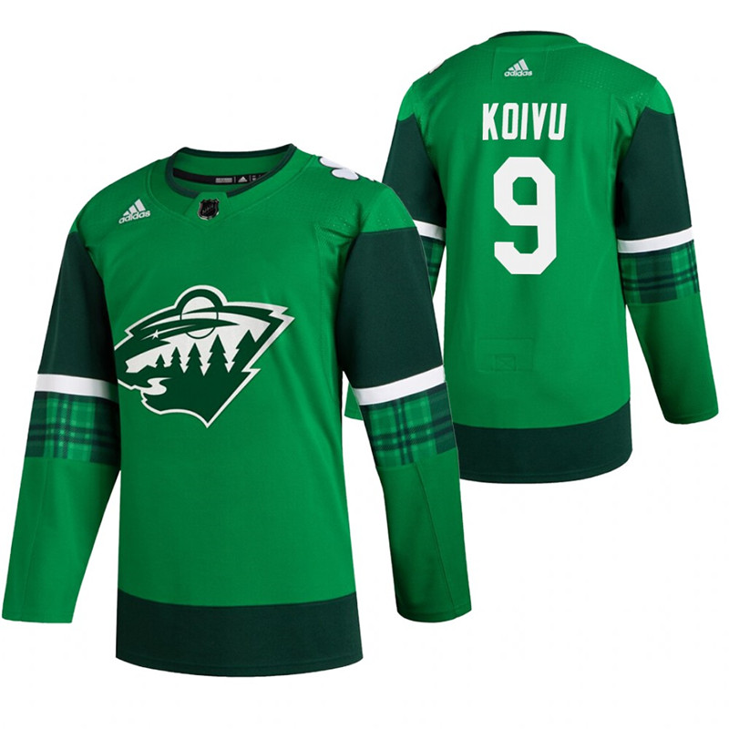 Wild 9 Mikko Koivu Green 2020 Adidas Jersey