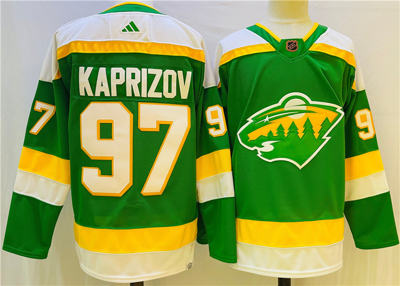 Wild 97 Kirill Kaprizov Green 2022 23 Reverse Retro Adidas Jersey