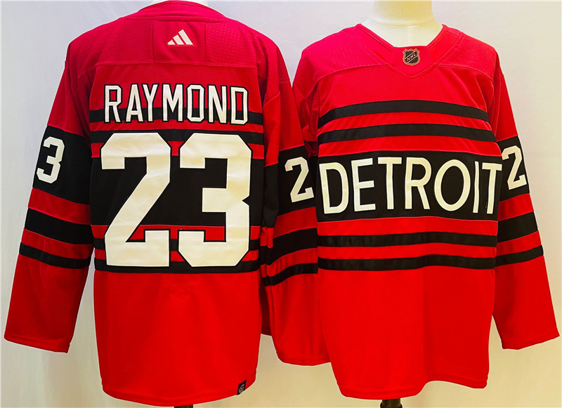 Wings 23 Lucas Raymond Red Reverse Retro Adidas Jersey