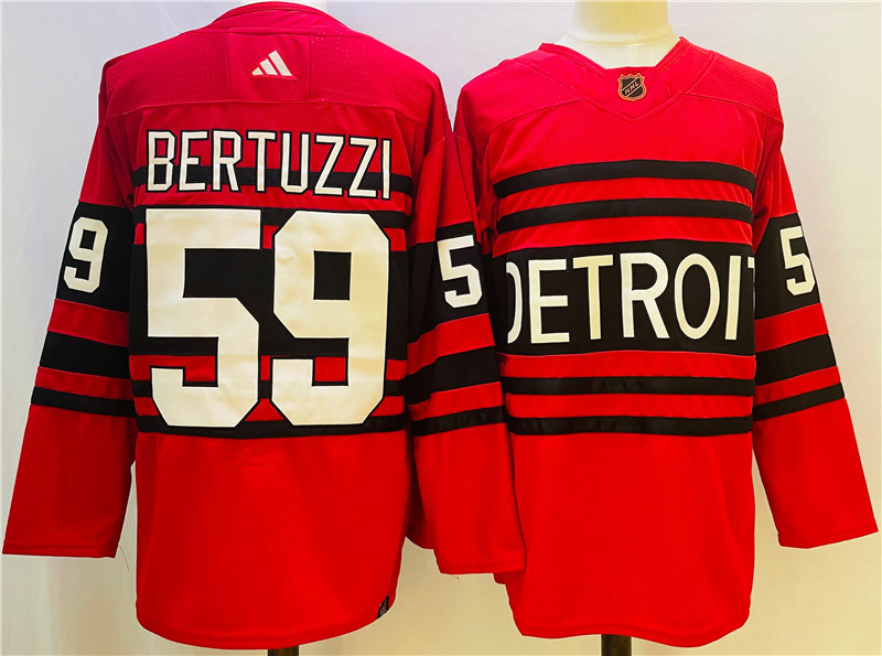 Wings 59 Tyler Bertuzzi Red Reverse Retro Adidas Jersey