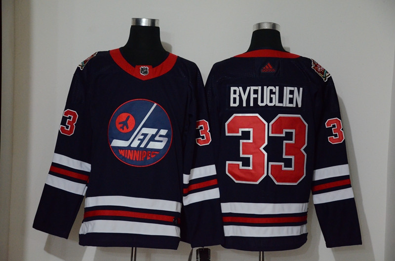 Winnipeg Jets 33 Dustin Byfuglien Navy 2019 Heritage Classic Breakaway Adidas Jersey