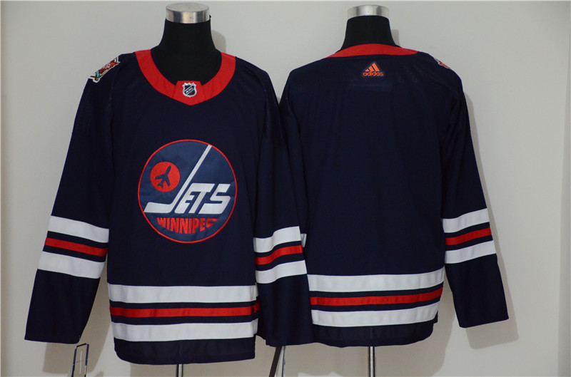 Winnipeg Jets Blank Navy 2019 Heritage Classic Breakaway Adidas Jersey