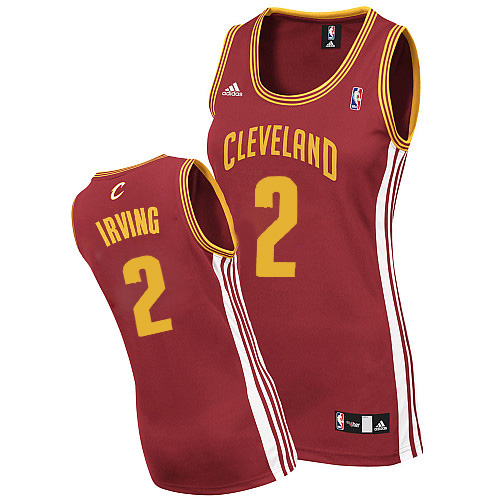 Women's Cleveland Cavaliers 2 Kyrie Irving Revolution 30 Swingman Wine Red Jersey