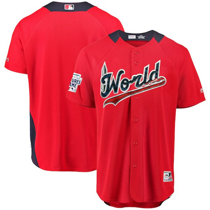 World Scarlet 2018 MLB All Star Futures Game On Field Team Jersey