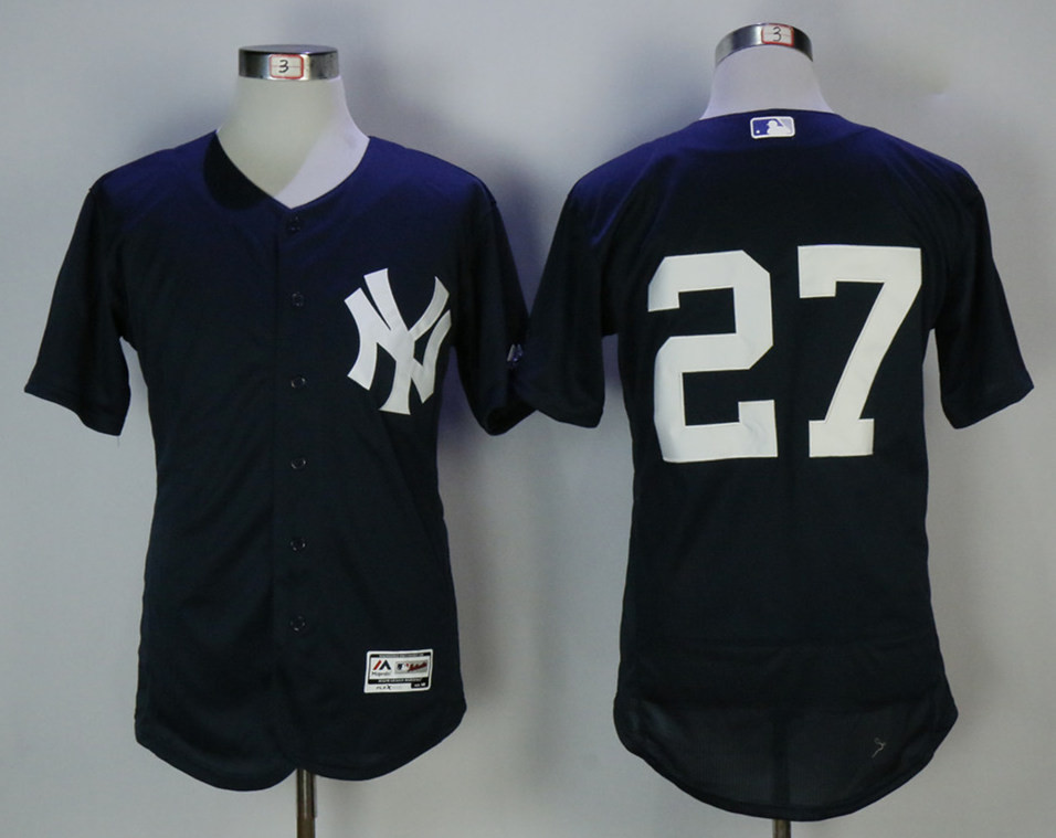 Yankees 27 Giancarlo Stanton Navy Flexbase Jersey