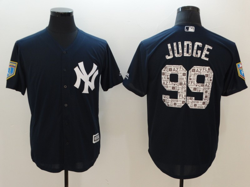 Yankees 99 Aaron Judge Navy 2018 Spring Training Cool Base Jersey