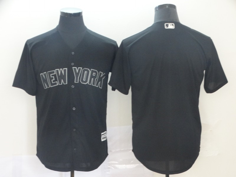 Yankees Blank Black 2019 Players' Weekend Player Jersey