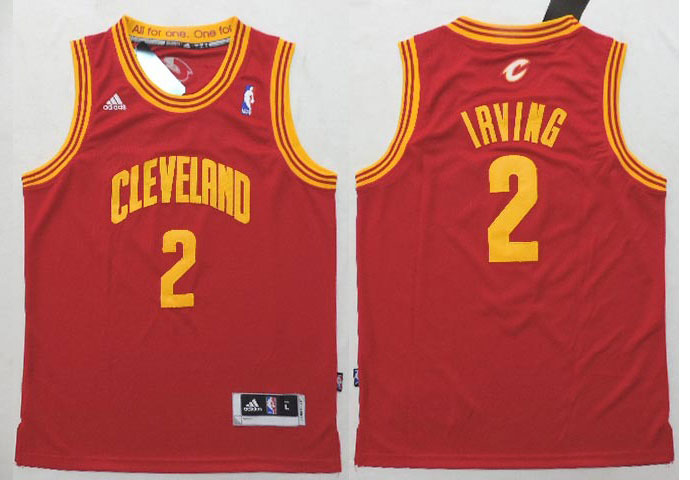 Youth  NBA Cleveland Cavaliers 2 Kyrie Irving New Revolution 30 Alternate Red Youth Jersey