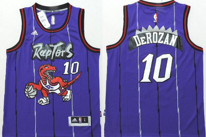 Youth  NBA Toronto Raptors 10 DeMar DeRozan New Revolution 30 Swingman Soul Throwback Purple Youth Jersey