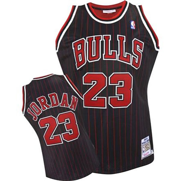 Youth Chicago Bulls #23 Michael Jordan 1995 1996 Black Jersey