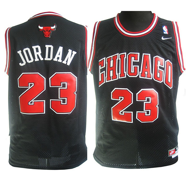 Youth Chicago Bulls #23 Michael Jordan Soul Swingman Black Jersey