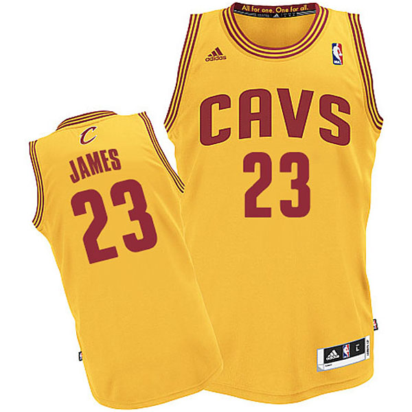 Youth Cleveland Cavaliers 23 Lebron James CAVS Revolution 30 Swingman Alternate Gold Jersey