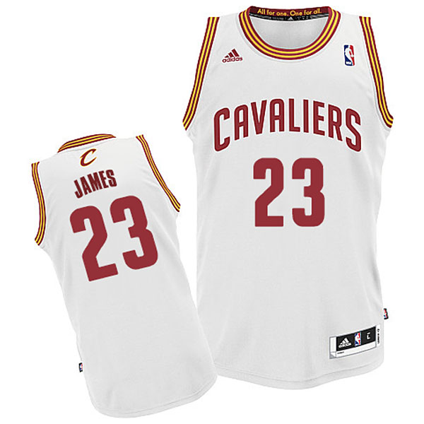 Youth Cleveland Cavaliers 23 Lebron James Revolution 30 Swingman Home White Jersey