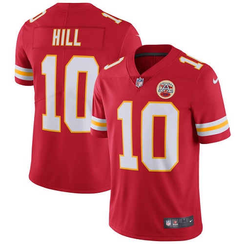 Youth Limited Tyreek Hill Red Jersey Vapor Untouchable Home #10 NFL Kansas City Chiefs 