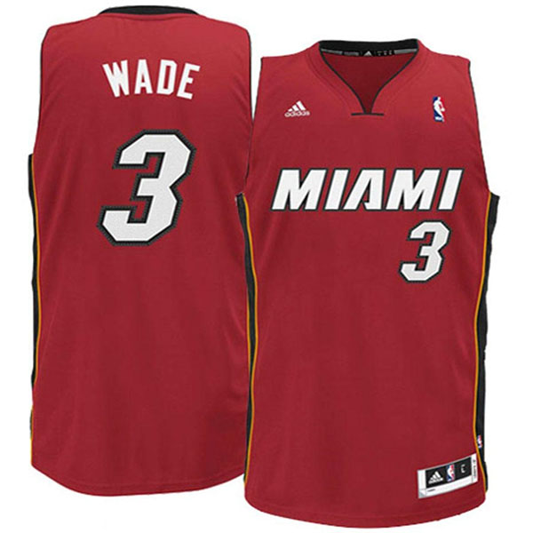 Youth Miami Heat 3 Dwyane Wade Revolution 30 Red Swingman Jersey
