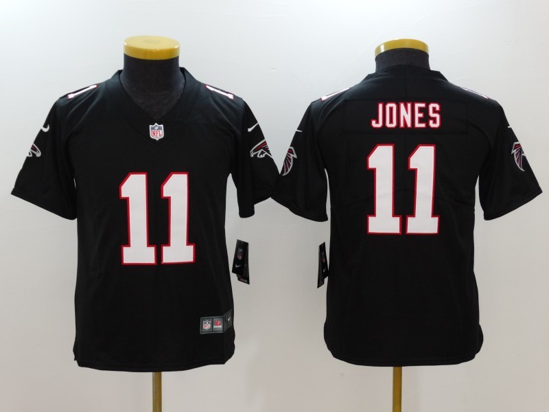 Youth  Atlanta  Falcons 11 Julio Jones Black 2017 Vapor Untouchable Limited Stitched Jersey