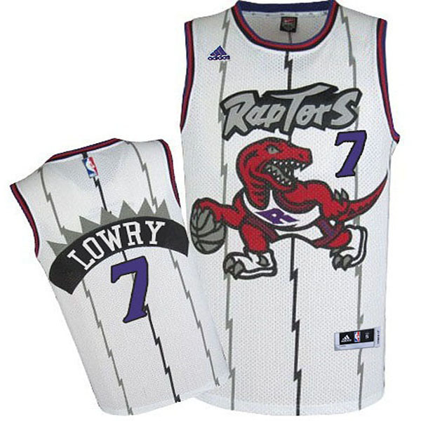 Youth Toronto Raptors 7 Kyle Lowry 2014 15 New Swingman Home White Jersey