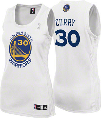 Golden State Warriors #30 Stephen Curry women Swingman Home White Jersey