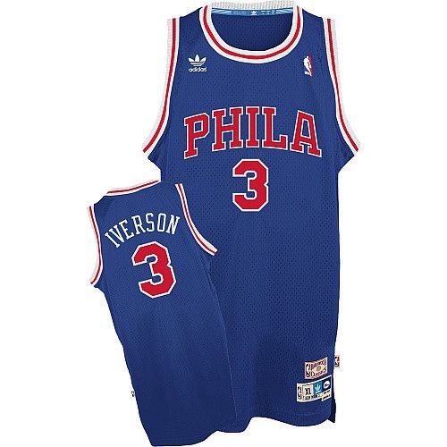  Philadelphia 76ERS Allen Iverson Soul Swingman Road Jersey