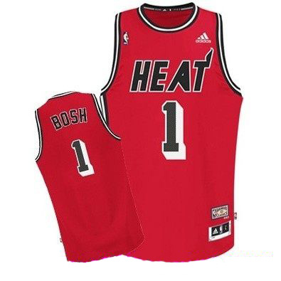 Miami Heat #1Chris Bosh Hardwood Classic Swingman Jersey