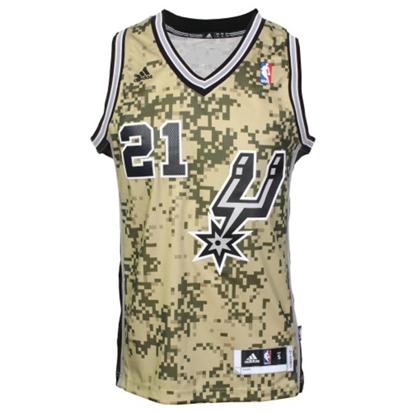 San Antonio Spurs #21 Tim Duncan New Camo Jersey