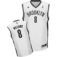Brooklyn Nets #8 Deron Williams Revolution 30 Swingman Home Jersey