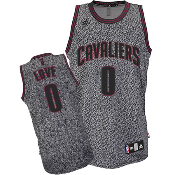 Cleveland Cavaliers #0 Kevin Love Static Fashion Swingman Black Jersey